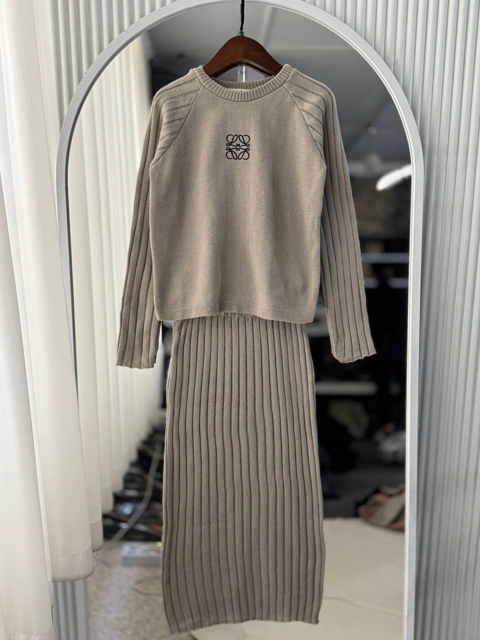 ست دامن بافت گلدوزی